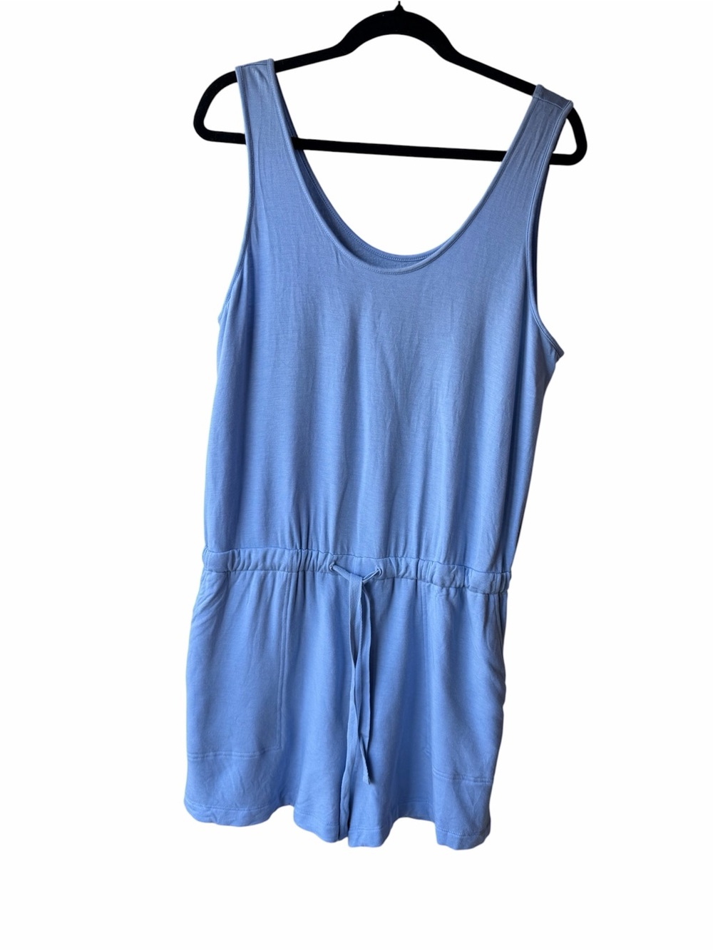 Lou & Gray Women’s Light  Blue Sleeveless One-Piece Romper with Pockets